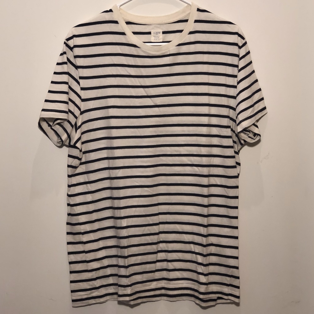 J. Crew Men's Medium Slim Striped Tee